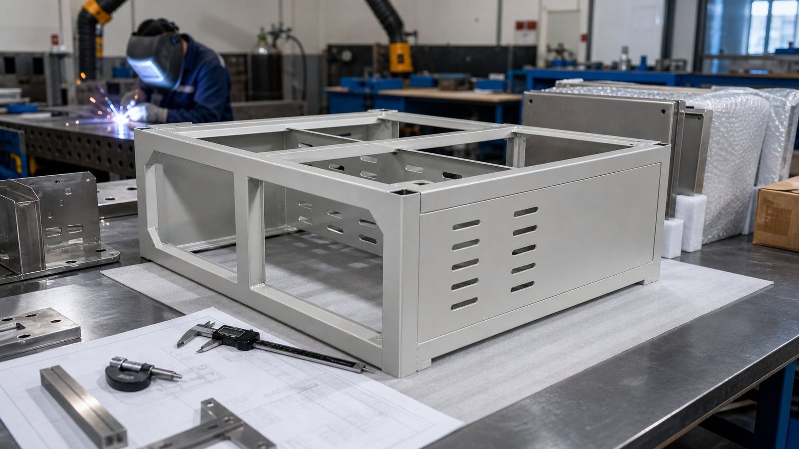 Welding, Grinding and Powder Coating Checks for Custom Sheet Metal Assemblies